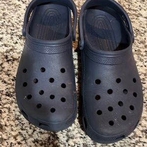 Used crocs mens size 10. Navy blue